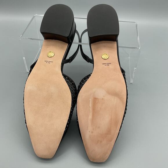 NEW Veronica Beard Women’s Cecile Slingback Flats Black Size 9.5M - Picture 8 of 10
